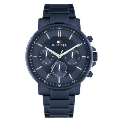 Tommy Hilfiger 1710705 Ανδρικό Ρολόι Μπαταρίας Μπλε Μεταλλικό Μπρασελέ 44mm